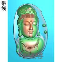 随形观音挂件精雕图（BGY-264)