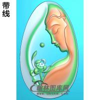 观音挂件精雕图（BGY-274)