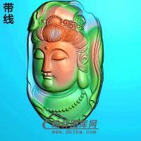扫描观音挂件精雕图（BGY-577)