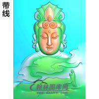 观音挂件精雕图（BGY-614)