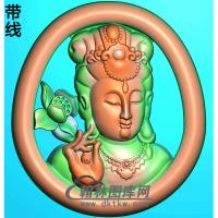 观音挂件精雕图（BGY-627)