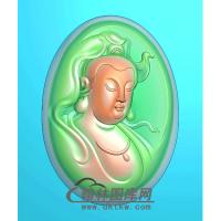 观音菩萨头又修精品挂件精雕图（BGY-341)