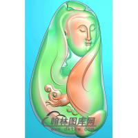 如意观音挂件精雕图（BGY-372)