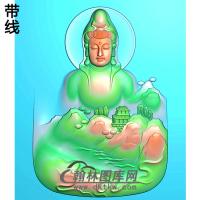 山水观音精雕图（IGY-135)