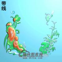 荷花山水观音精雕图（IGY-146)