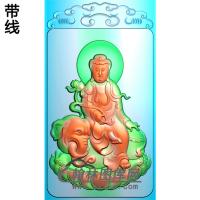 方牌普贤观音精雕图（PXF-037)