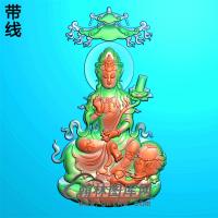 普贤菩萨挂件精雕图（ZGY-164)