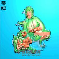 文殊菩萨精雕图（WSP-042)