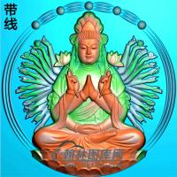 千手观音精雕图（QGY-033)