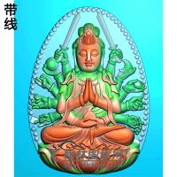 千手观音精雕图（QGY-035)