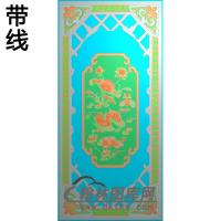 荷花鸳鸯铝雕精雕图（TM-0136）