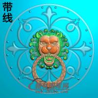 狮子铝雕精雕图（TM-0137）