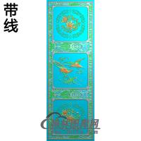 祥云牡丹花鸟铝雕精雕图（TM-0155）