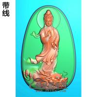 御龙观音精雕图（YGY-135)