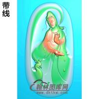 凤凰头观音菩萨精品挂件精雕图（OGY-211)