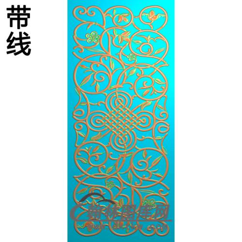 镂空洋花中国结铝雕精雕图（TM-0265）