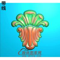 柱板洋花精雕图(ZB-022)