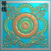 方形洋花铝雕精雕图（TM-333）