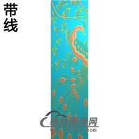 梅花孔雀5.21铝雕精雕图（TM-341）