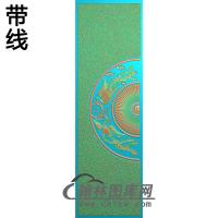 祥云凤铝雕精雕图（TM-343）