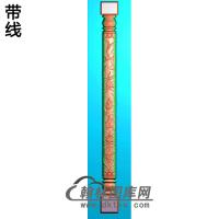 荷花柱板精雕图(ZB-072)