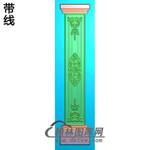 欧式洋花柱板精雕图(ZB-077)