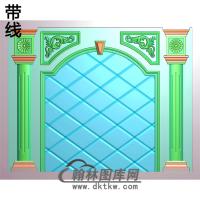 整体背景墙精雕图(BJQ-016)