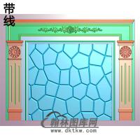 整体背景墙精雕图(BJQ-041)