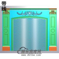 整体背景墙精雕图(BJQ-059)