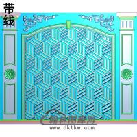 整体背景墙精雕图(BJQ-061)