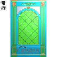 整体背景墙精雕图(BJQ-134)