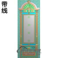 柱头洋花铝雕精雕图（TM-372）