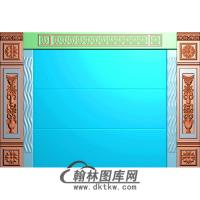 整体背景墙精雕图(BJQ-156)