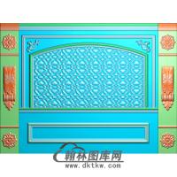 花纹整体背景墙精雕图(BJQ-157)