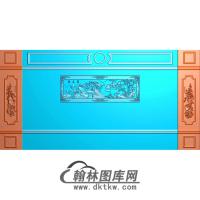整体背景墙精雕图(BJQ-164)