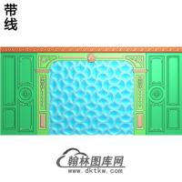 整体背景墙精雕图(BJQ-200)