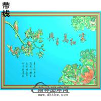 整体背景墙精雕图(BJQ-206)
