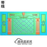 整体背景墙精雕图(BJQ-217)