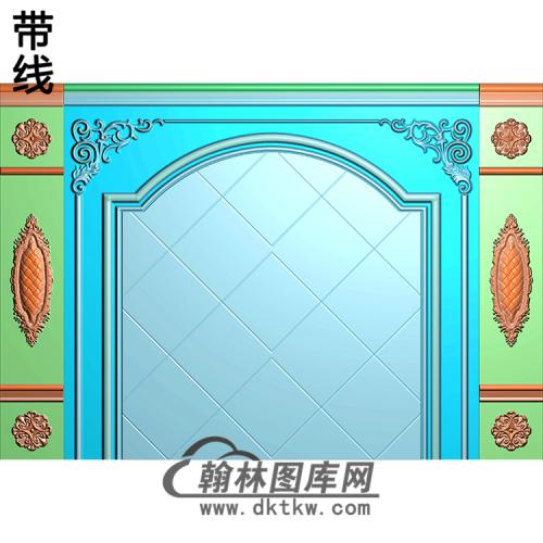 整体背景墙精雕图(BJQ-230)