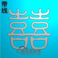 喜子纹理精雕图(wl-066)