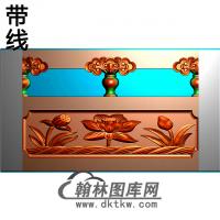 荷花石材栏板精雕图浮雕图雕刻图HL-70有线