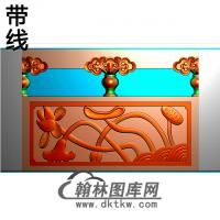 荷石材栏板精雕图浮雕图雕刻图HL-72有线