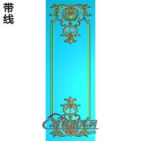洋花护墙板精雕图(HQB-005)