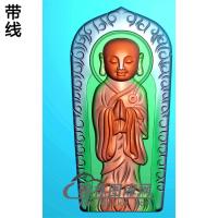 宝宝佛站姿佛像精雕图（ZFX-023)