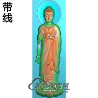如来佛站姿佛像精雕图（ZFX-041)
