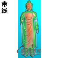 站姿佛像精雕图（ZFX-059)