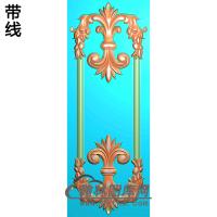 洋花护墙板精雕图(HQB-053)