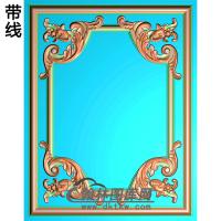 方形洋花护墙板精雕图(HQB-073)