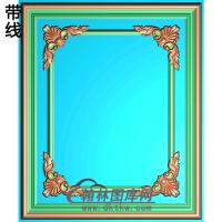 洋花护墙板精雕图(HQB-076)