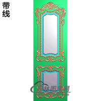洋花护墙板精雕图(HQB-086)